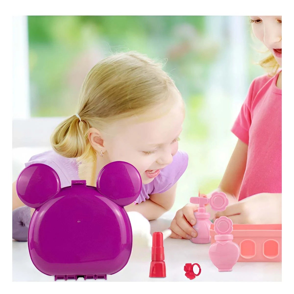 PACK6 MALETA DE MAQUILLAJE INFANTIL CON OREJITAS - 5