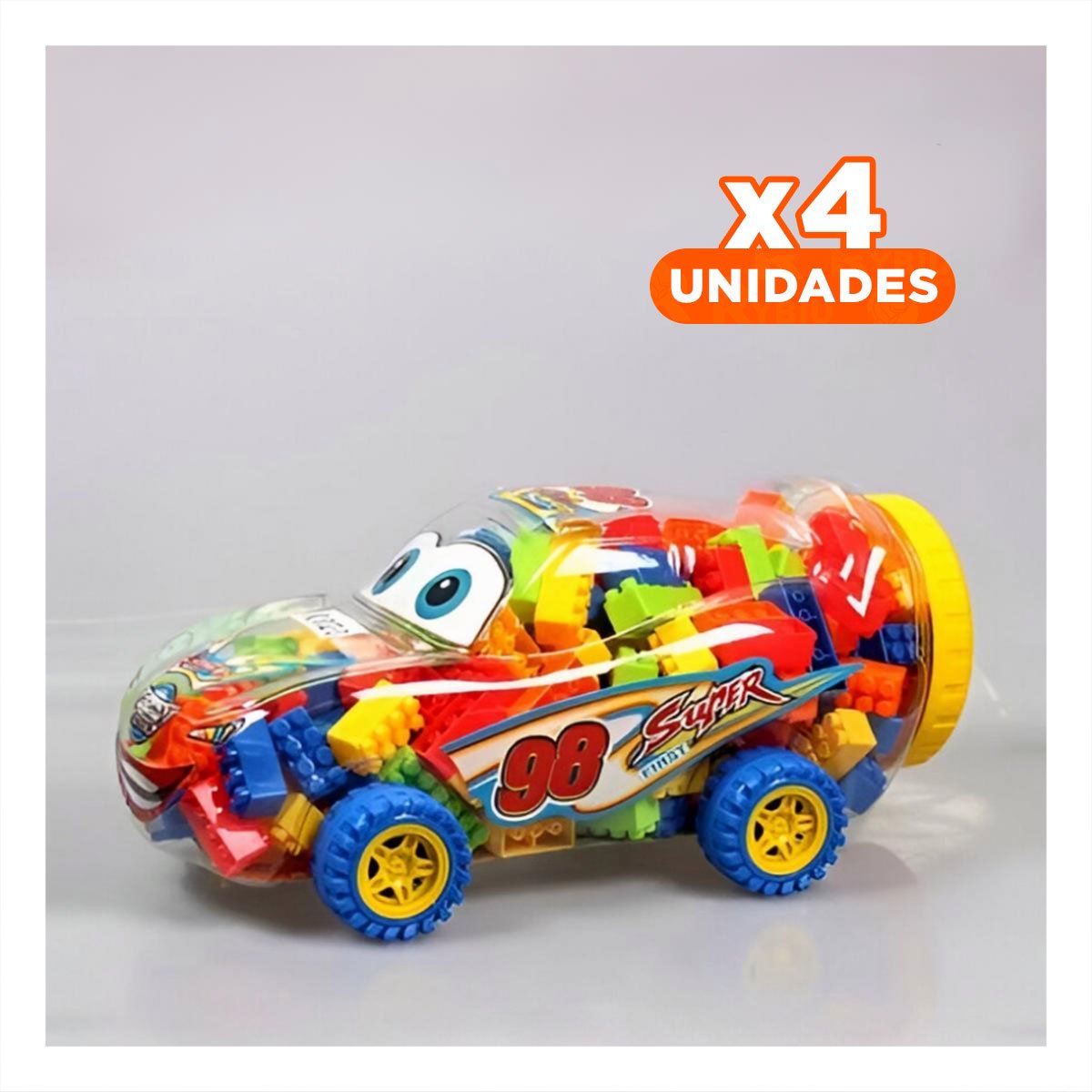PACK4 KIT DIDACTICO DE CARRITO MULTICOLOR PARA APRENDER JUGANDO - 1