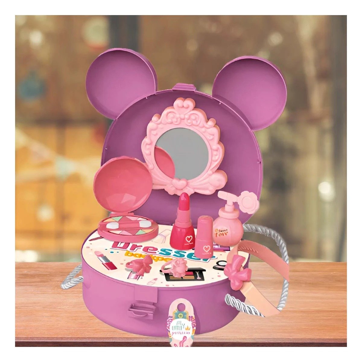 PACK4 JUEGO DE ROL DE MAQUILLAJE INFANTIL CON OREJITAS YPAPEL REGALO - 5
