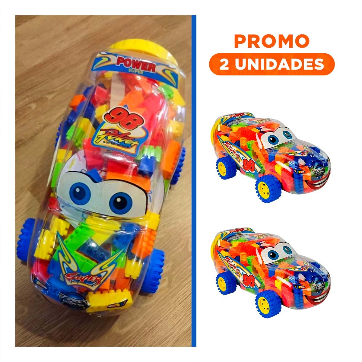 PACK2 PACK DIDACTICO DE CARRITO MULTICOLOR PARA DIVERSION EN CASA - 1