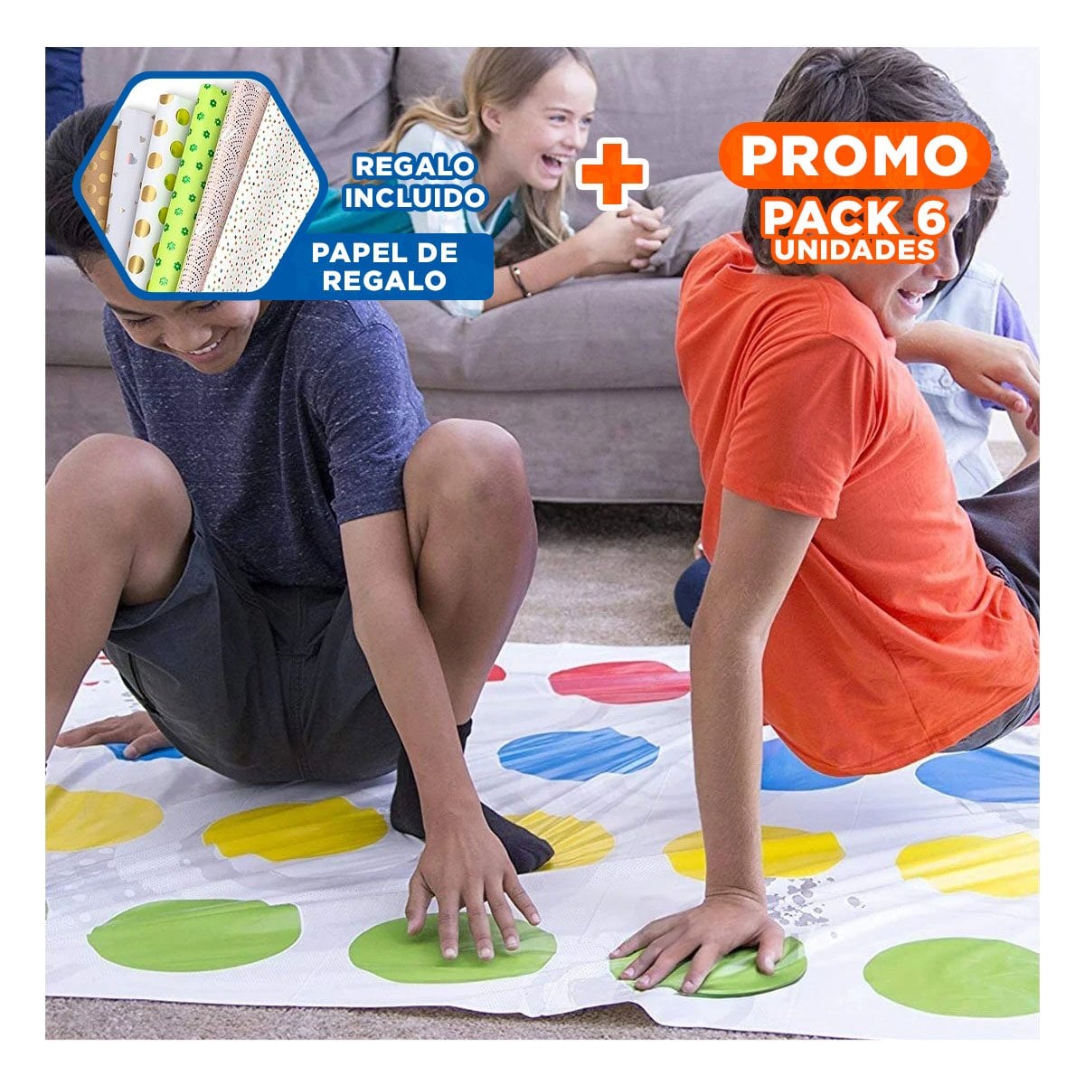 PACK6 ACTIVIDAD LUDICA DE INTERACCION PARA JUEGOS SOCIALES YPAPEL REGALO - 1