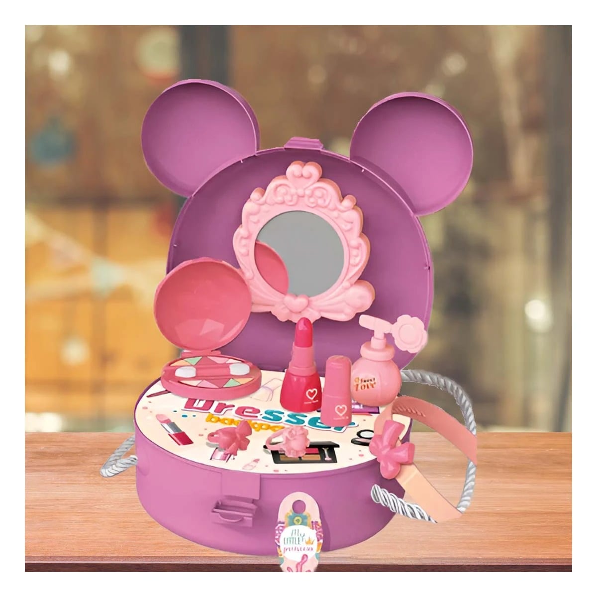 COLECCION DE MAQUILLAJE INFANTIL CON OREJITAS Y ACCESORIOS YLIGAS REGALO - 1