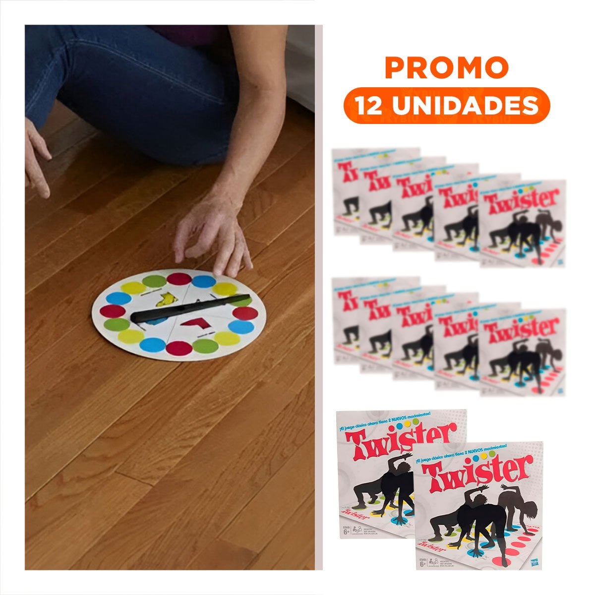 PACK12 JUEGO SOCIAL DE MOVIMIENTO PARA GRUPOS Y AMIGOS YREGALO STICKER - 1