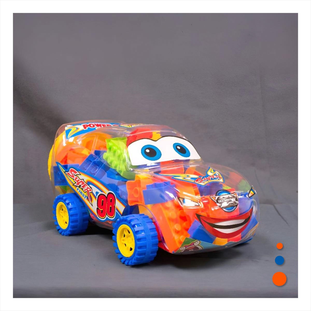 PACK4 COMBO DIDACTICO DE CARRITO MULTICOLOR PARA DIVERSION INFANTIL YPAPEL REGALO - 5