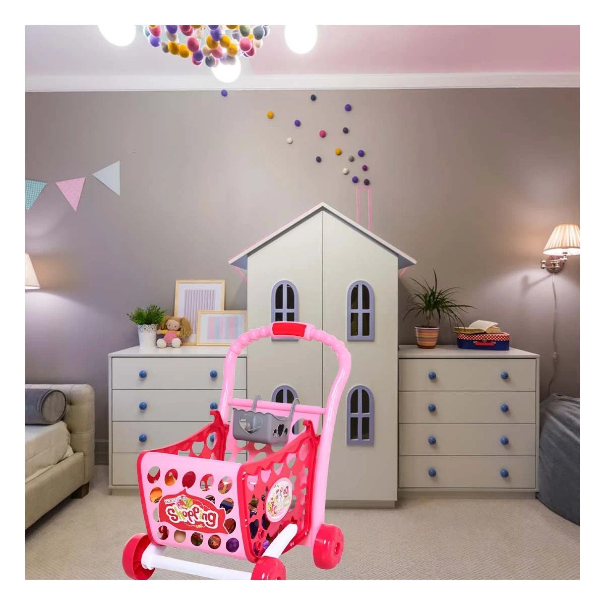 PACK4 ZONA INFANTIL DE COMPRAS 3 EN 1 CON LUCES Y SONIDO Y ACCESORIOS YREGALO STICKER - 3