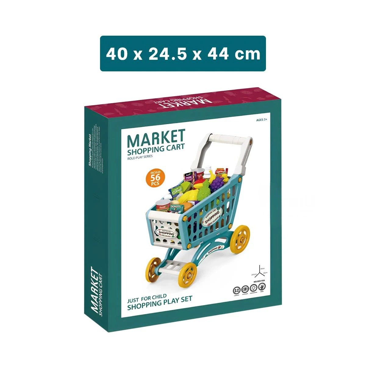 PACK4 AREA DE MERCADO CON ACCESORIOS PARA JUEGO INFANTIL Y APRENDIZAJE YREGALO STICKER - 4