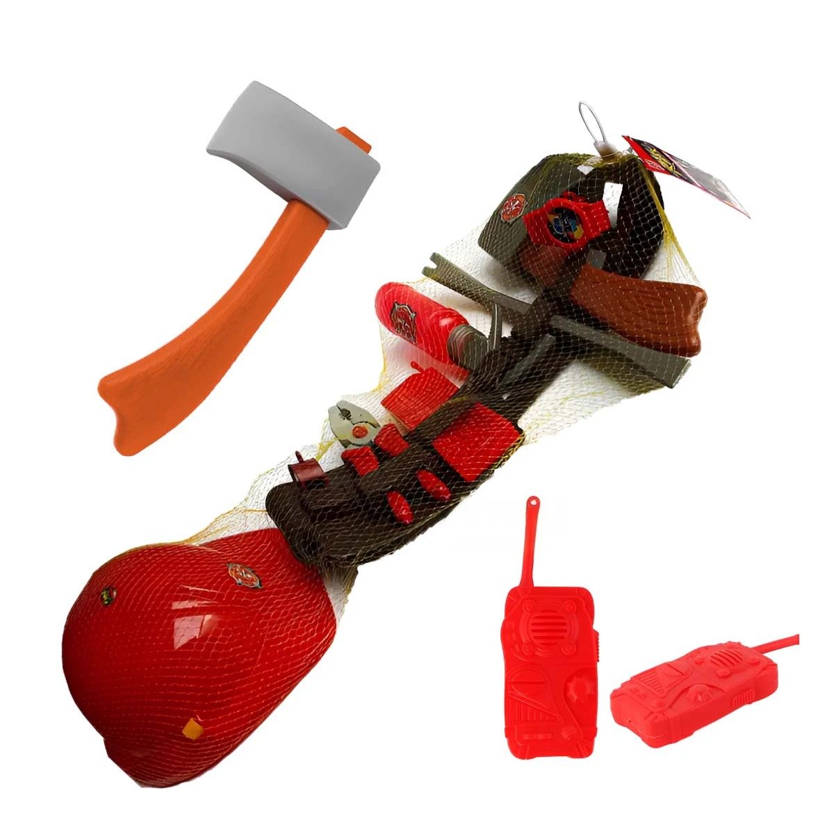 ARNES DE TRABAJO SET DE BOMBERO PARA JUEGOS DE ACCION Y FANTASIA YLIGAS REGALO - 3