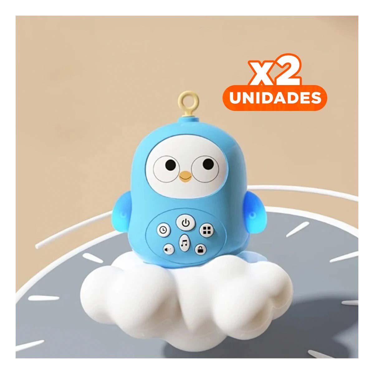 PACK2 BARRA DE PASEO CON JUGUETES COLGANTES PARA COCHECITO INFANTIL YREGALO STICKER - 1