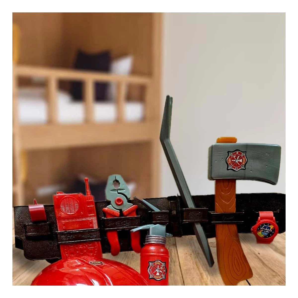 PACK2 FAJA DE JUEGO INFANTIL SET DE BOMBERO PARA USO EN CASA YPAPEL REGALO - 2