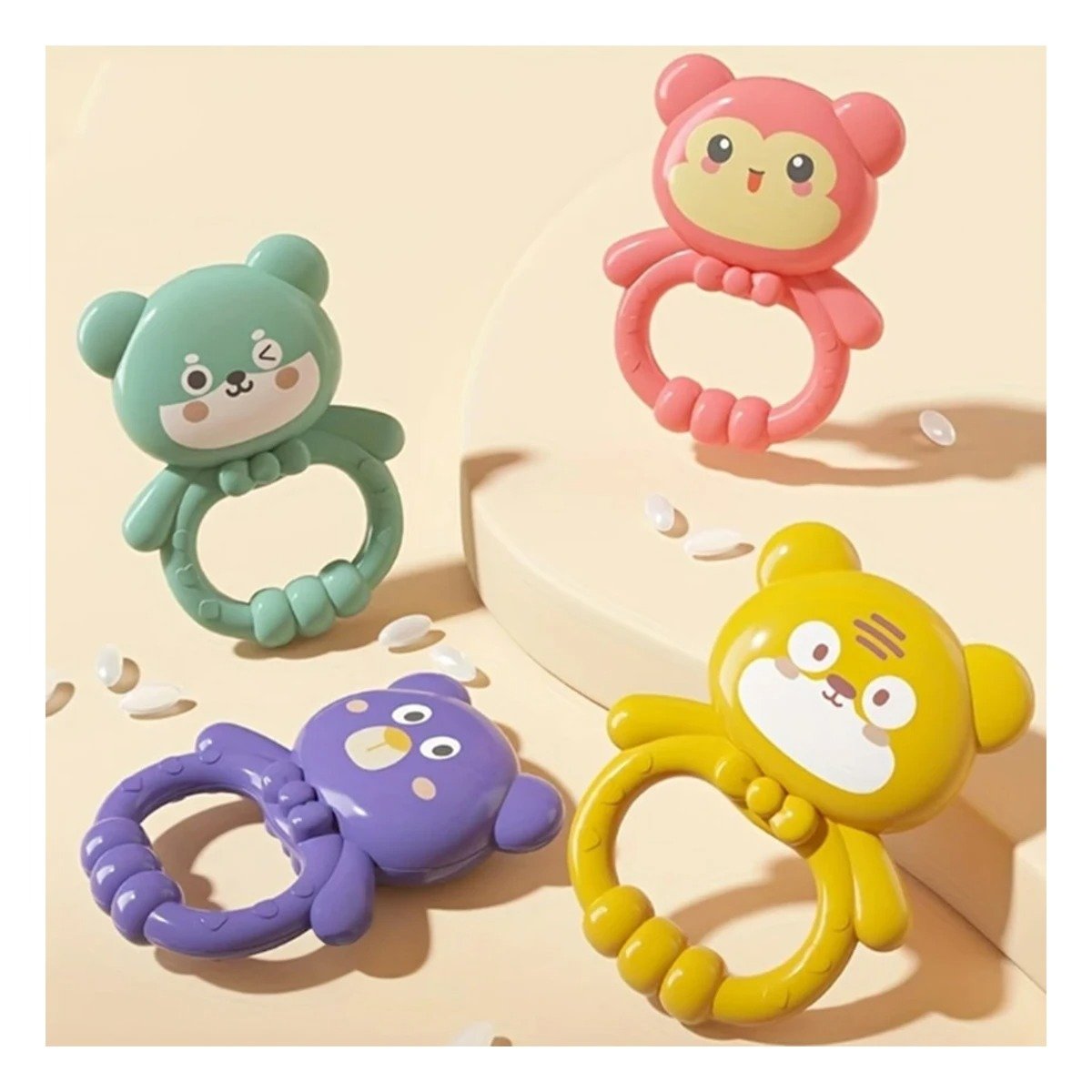 PACK6 ARCO DE ESTIMULO PARA COCHECITO CON JUGUETES COLGANTES DE ANIMALES - 3