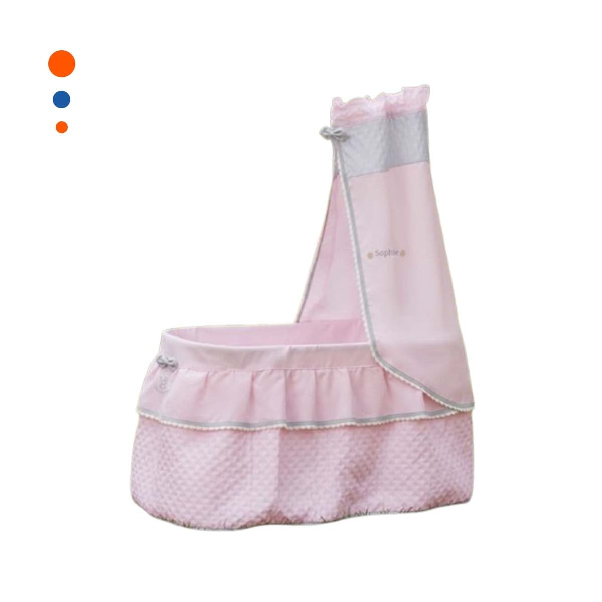 CAMA INFANTIL PARA MUÑECAS ROSADO 37X60X100CM CON ESTILO TIERNO YPAPEL REGALO - 1