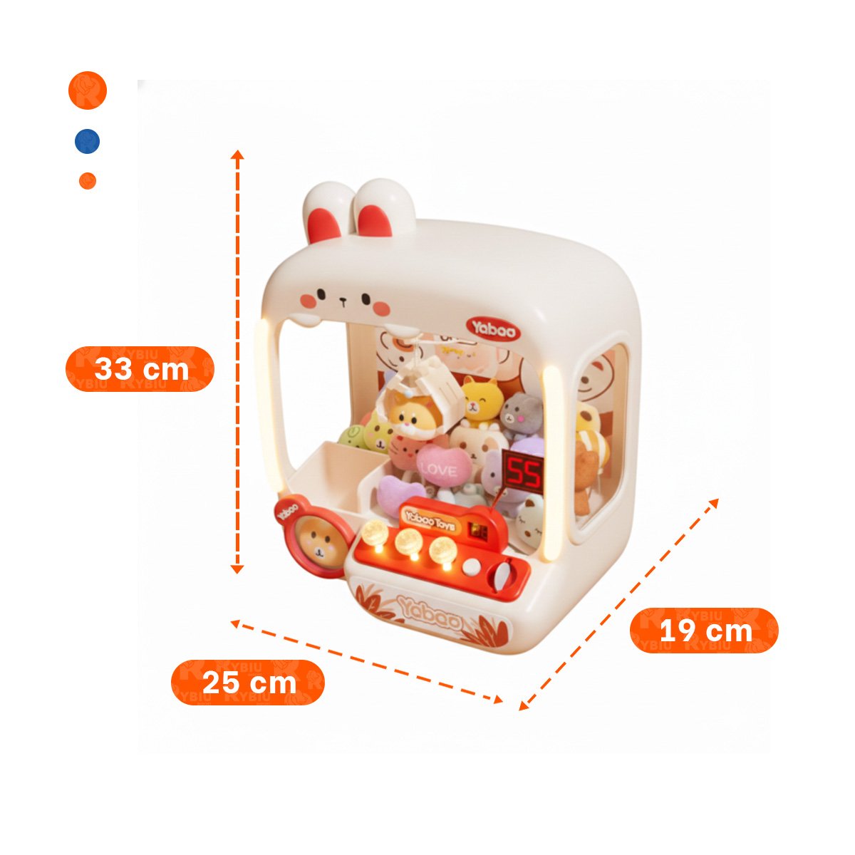 ESTACION LUDICA DE GARRA CON FIGURA DE CONEJO PARA USO DOMESTICO YREGALO STICKER - 4
