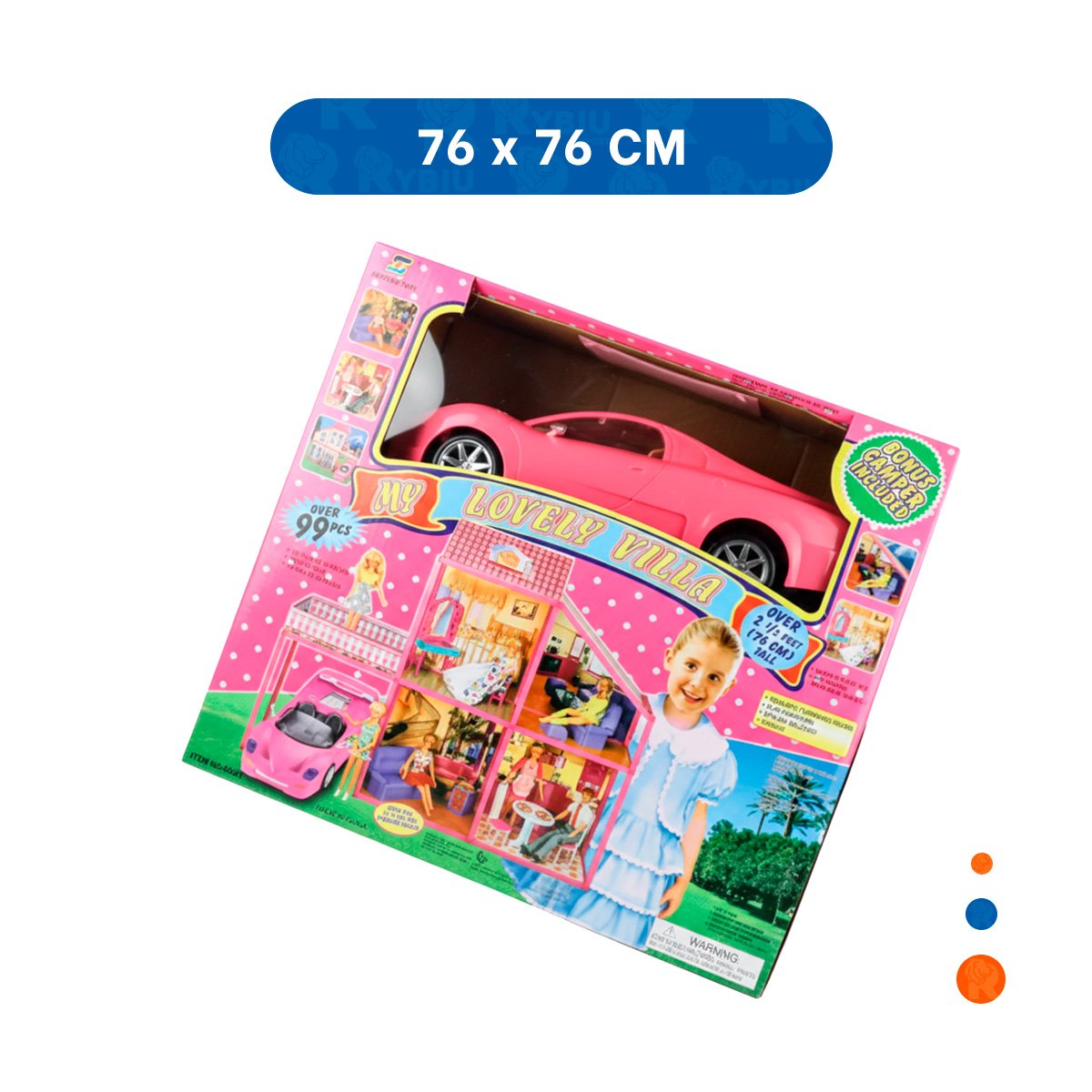 CONJUNTO DE MUNECAS CON CARRO Y PIEZAS PARA JUEGO DE ROLES EN CASA YPAPEL REGALO - 4