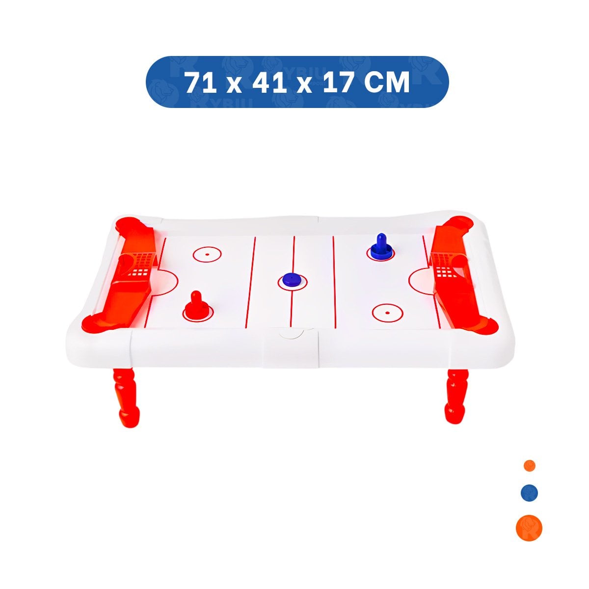 PACK2 ESTRUCTURA DE ICE HOCKEY PARA HOGAR CON USO RECREATIVO Y JUEGO RAPIDO YREGALO STICKER - 4