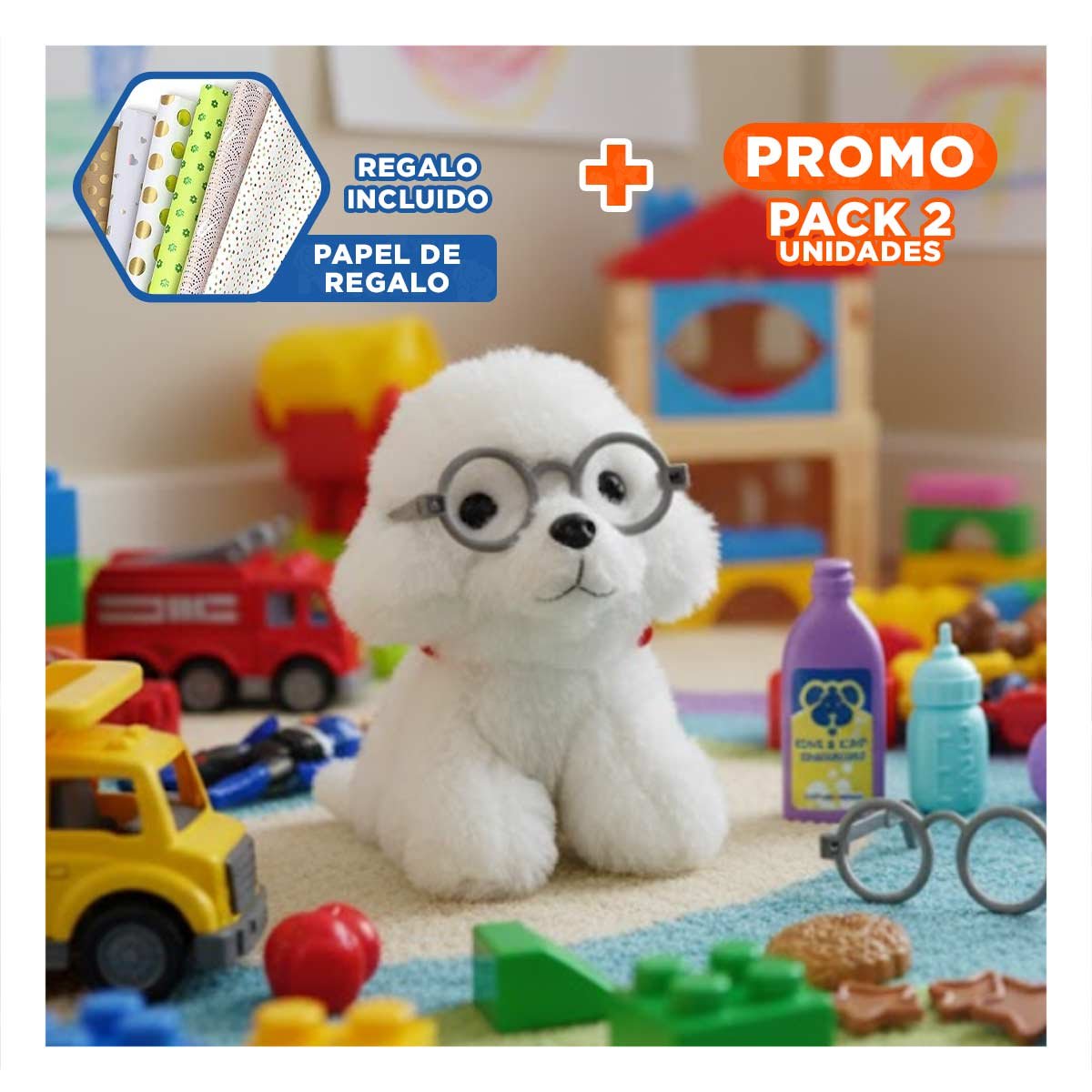 PACK2 ELEMENTO PRACTICO DE ALIMENTACION PARA MASCOTA DOG MULTICOLOR PARA PERROS YPAPEL REGALO - 1