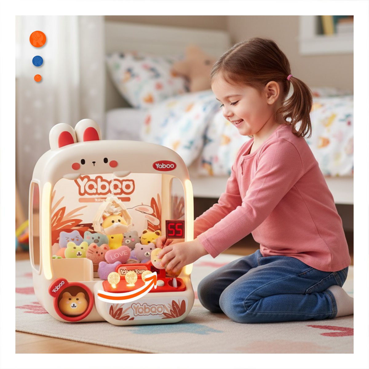 PACK2 SISTEMA DE MESA CON GARRA Y FIGURA DE CONEJO PARA JUEGO MANUAL YREGALO STICKER - 5