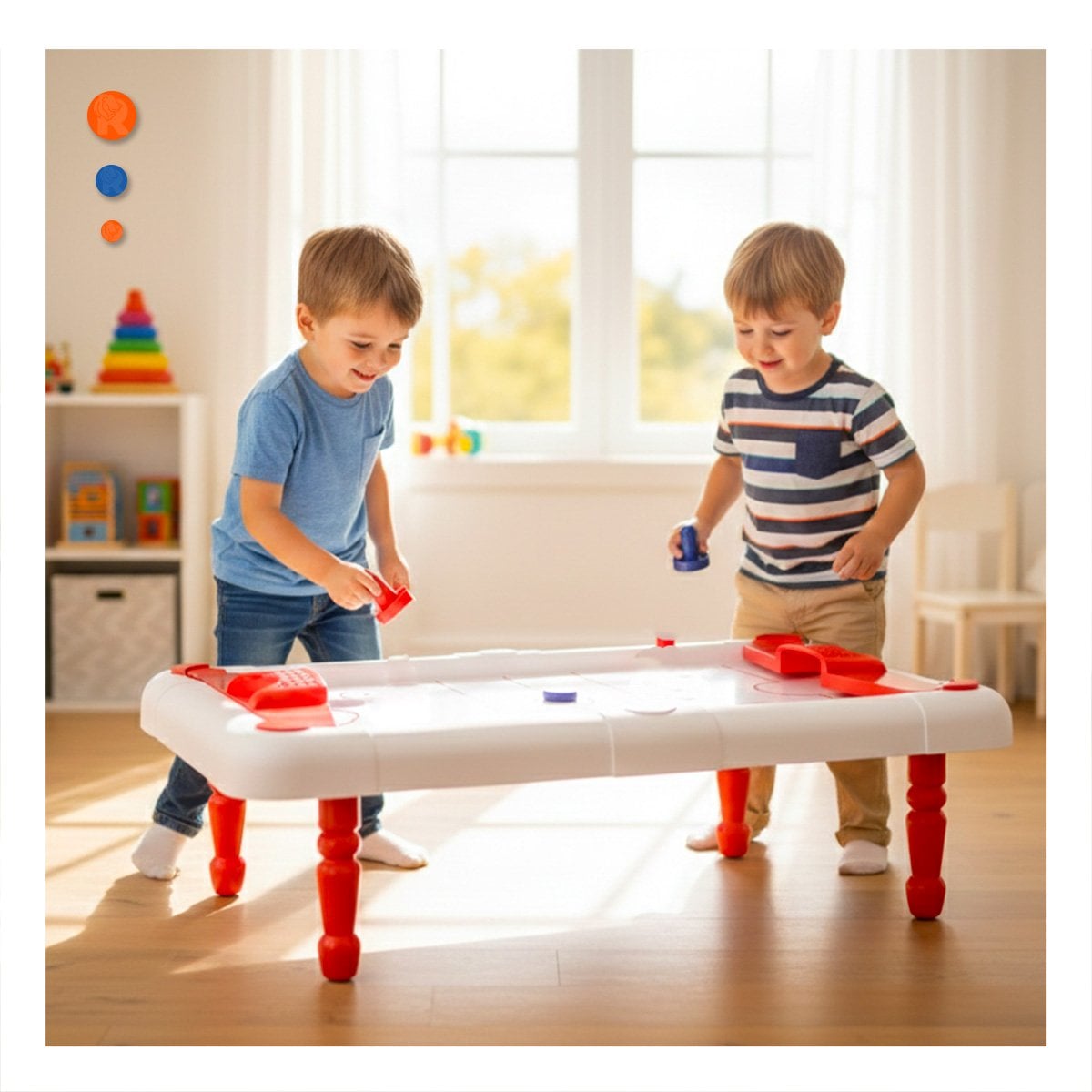 CANCHA DE ICE HOCKEY PARA HOGAR CON JUEGO MANUAL Y RITMO COMPETITIVO YPAPEL REGALO - 3