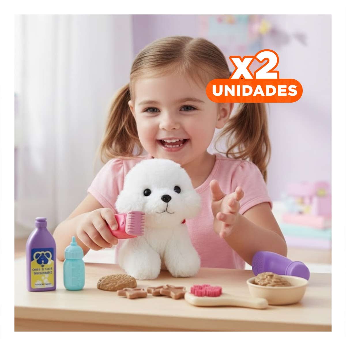 PACK2 EQUIPO DE ALIMENTACION PARA MASCOTA DOG MULTICOLOR PARA USO DIARIO YREGALO STICKER - 1