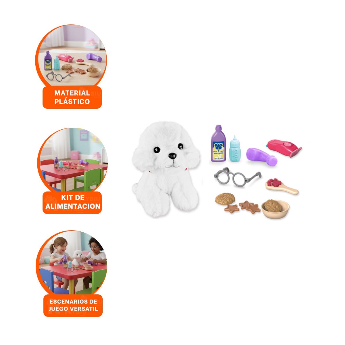 DISPENSADOR MANUAL DE ALIMENTACION PARA MASCOTA DOG MULTICOLOR PARA PERROS YREGALO STICKER - 3