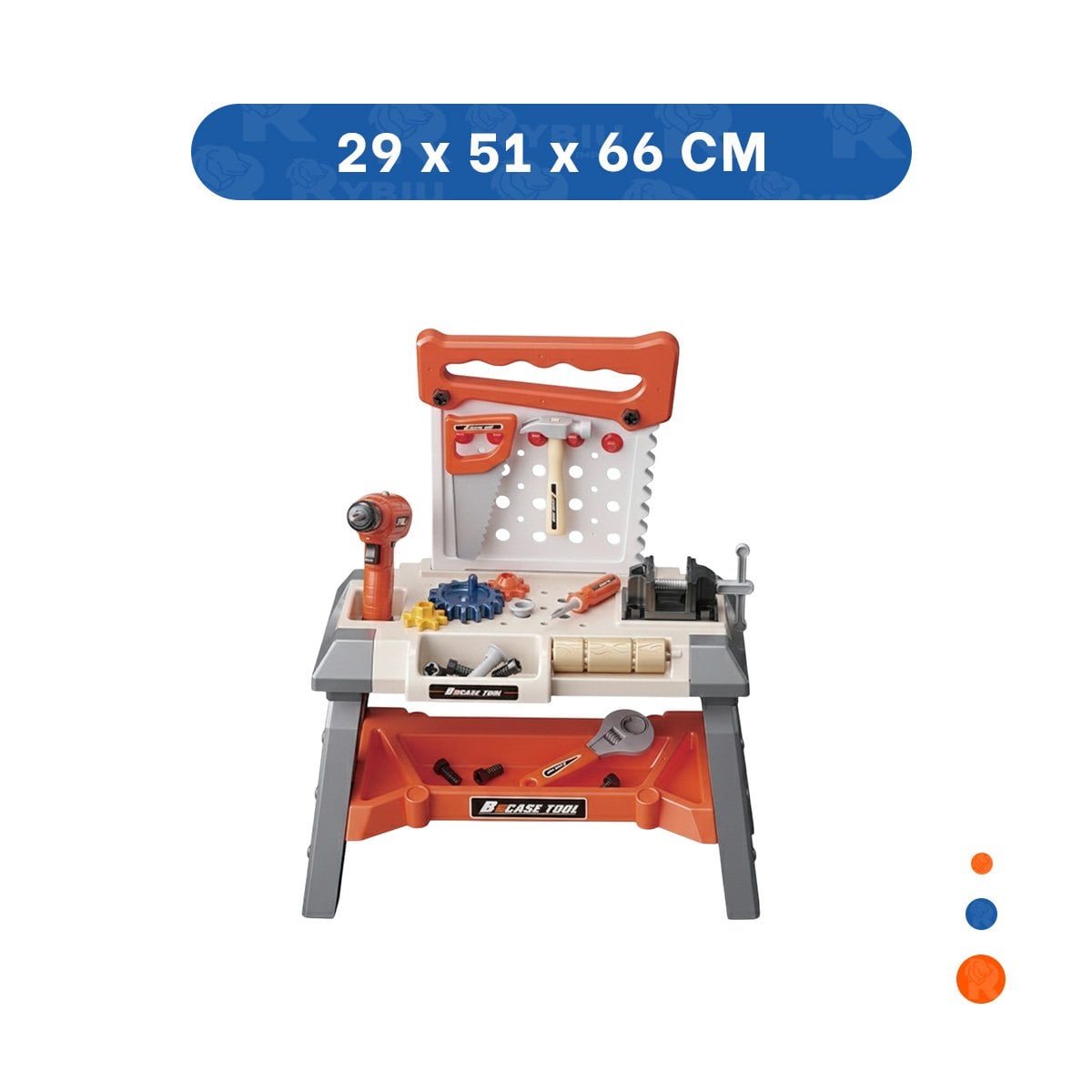 AREA DE HERRAMIENTAS PARA JUEGO INFANTIL CON ACCESORIOS PARA DIVERSION YPAPEL REGALO - 4