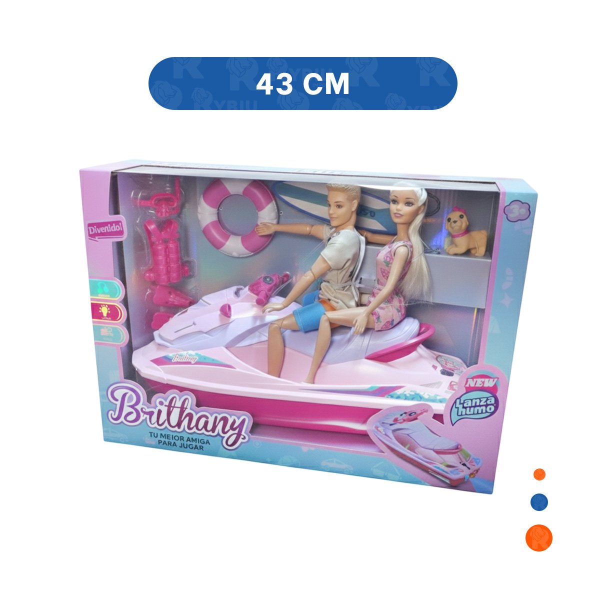 PACK2 JUEGO DE PASEO MARINO CON MUNECA KEN Y ACCESORIOS PARA NINOS - 4