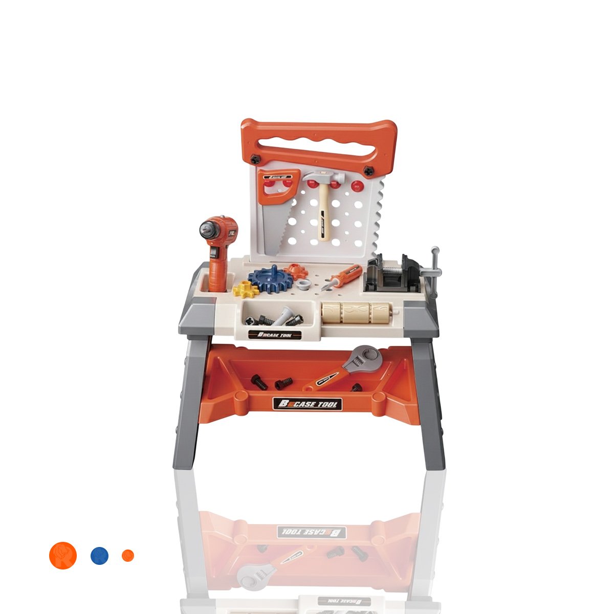 BANCO DE JUEGO CON HERRAMIENTAS Y ACCESORIOS PARA APRENDIZAJE INFANTIL YLIGAS REGALO - 3