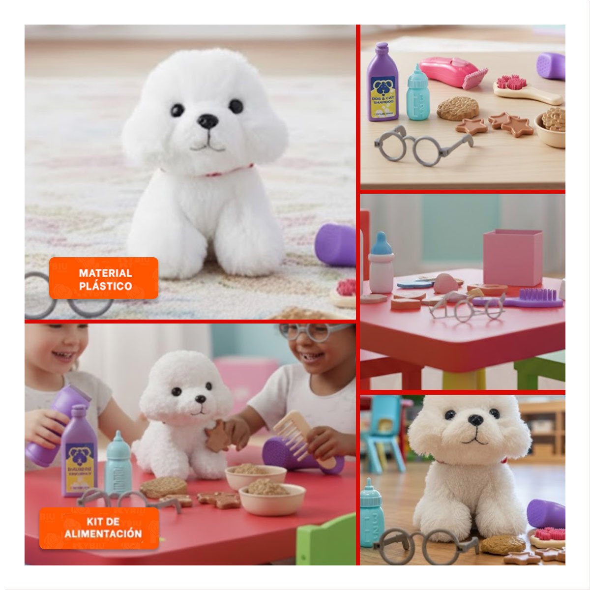 CENTRO DE ALIMENTACION PARA MASCOTA DOG MULTICOLOR PARA USO DOMESTICO - 5