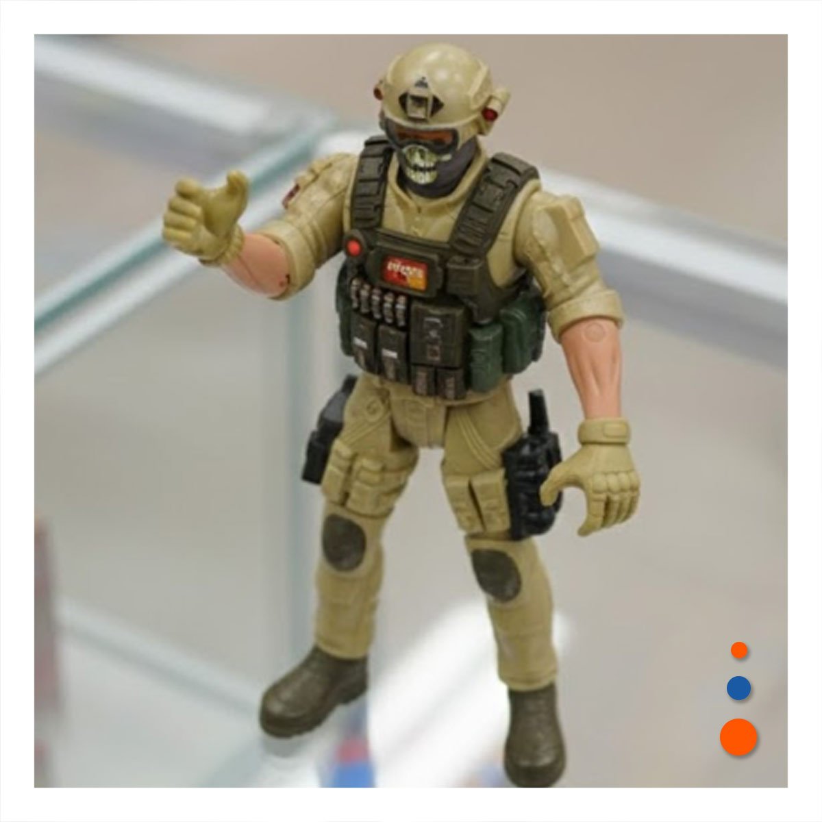 PACK2 FIGURA ESTILO MILITAR ARENA DEL DESIERTO DECORACION TEMATICA YPAPEL REGALO - 2