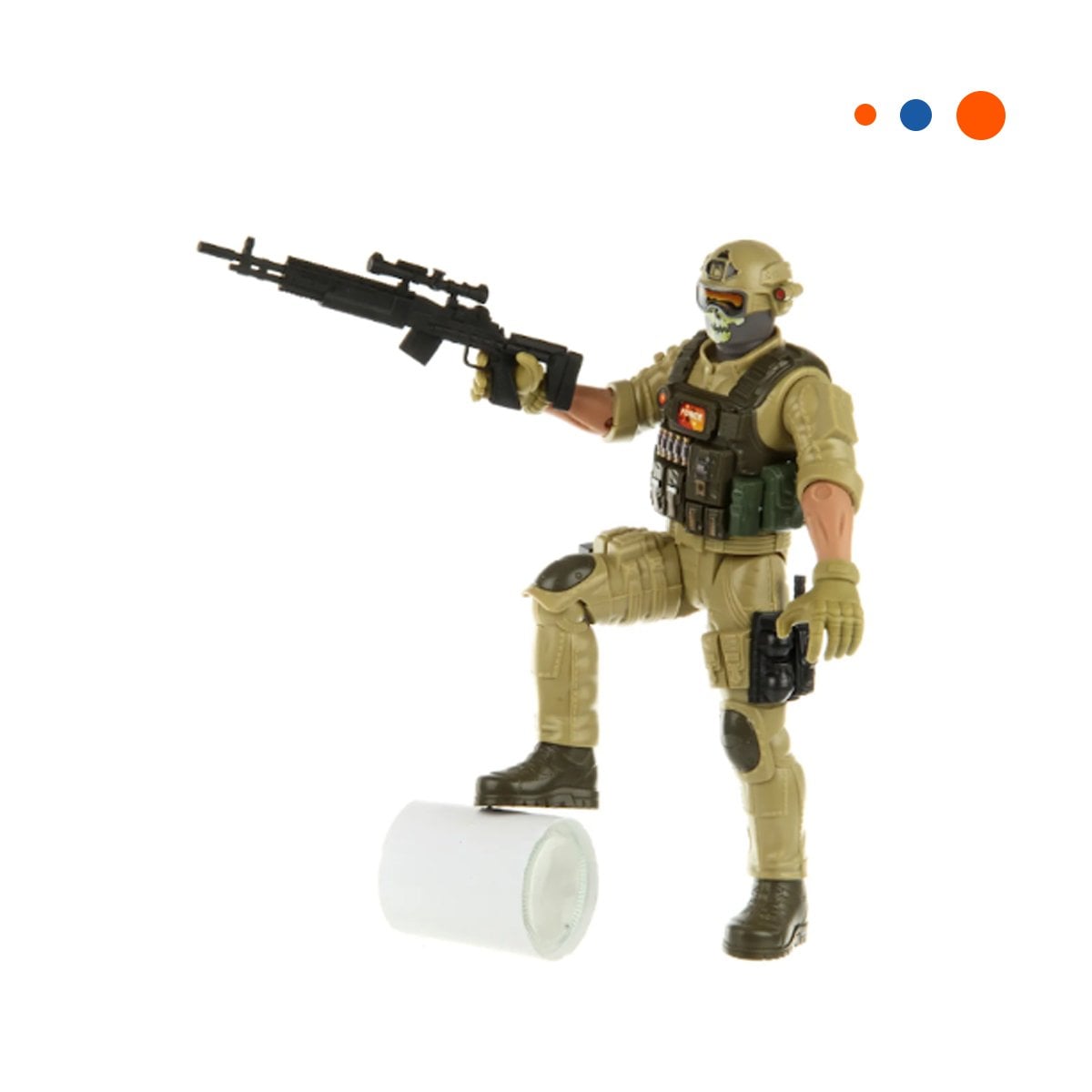 TROPA DEL DESIERTO MILITAR FIGURA DECORATIVA ARENA YREGALO STICKER - 3