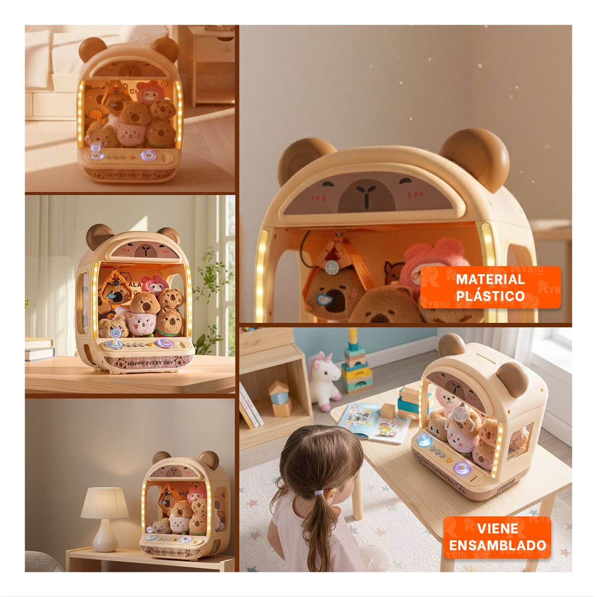 PACK2 DIDACTICO JUEGO DE GARRA CON FIGURA CAPI PARA PRACTICA DE COORDINACION YPAPEL REGALO - 3