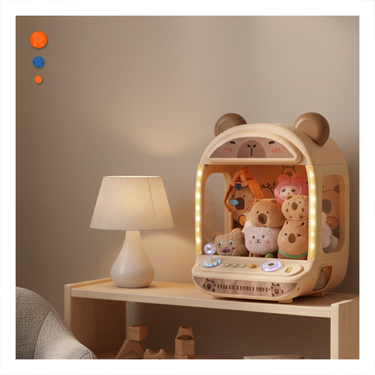 PACK2 INTERACTIVO JUEGO DE GARRA CON FIGURA CAPI PARA USO DIARIO EN CASA - 2