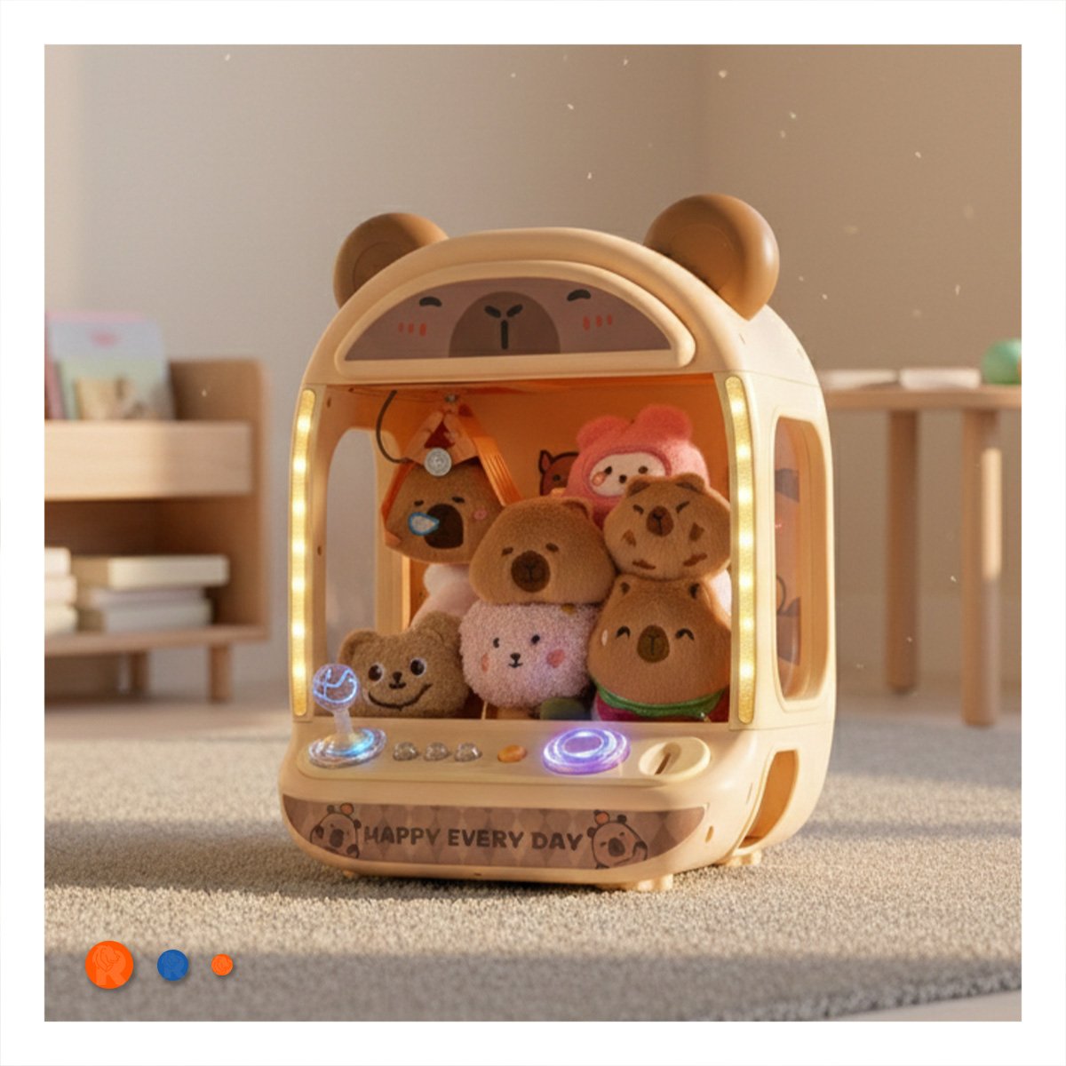 PACK2 INTERACTIVO JUEGO DE GARRA CON FIGURA CAPI PARA USO DIARIO EN CASA - 3