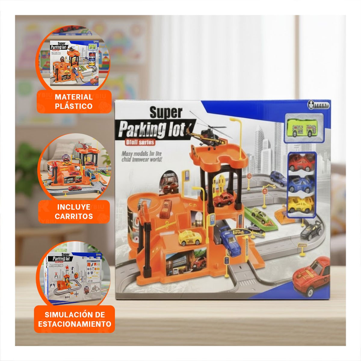 PACK2 CENTRO DE JUEGO INFANTIL PARA CARRITOS 69X56CM NARANJA PLOMO YPAPEL REGALO - 5