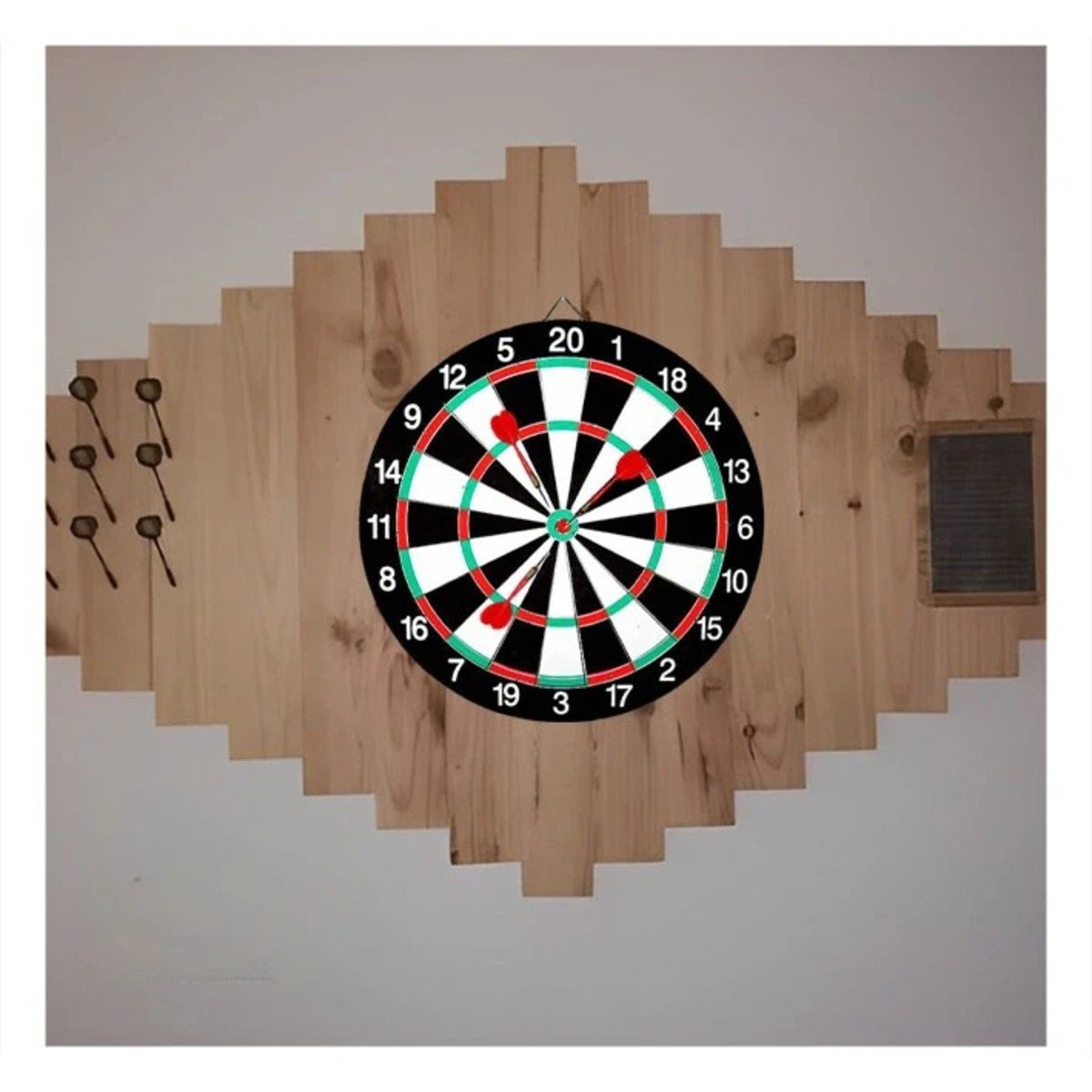 PACK2 DISCO DE MADERA CON PUAS CIRCULARES PARA JUEGO DE HABILIDAD YREGALO STICKER - 5
