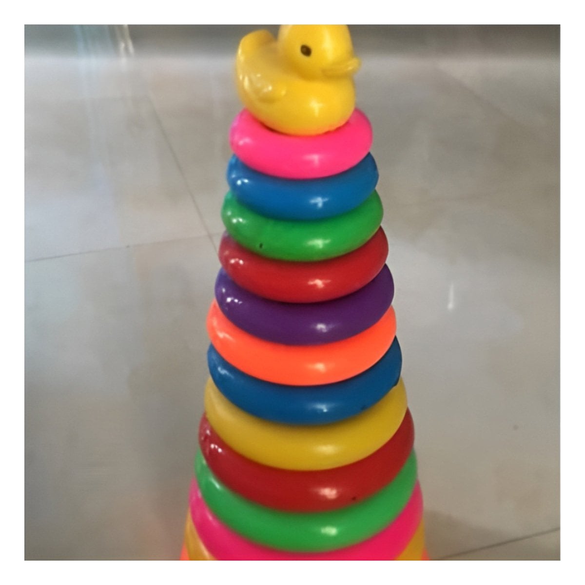 PACK2 COLORIDO JUEGO DE ANILLOS APILABLES DE COLORES PARA INFANTES EN CASA - 2