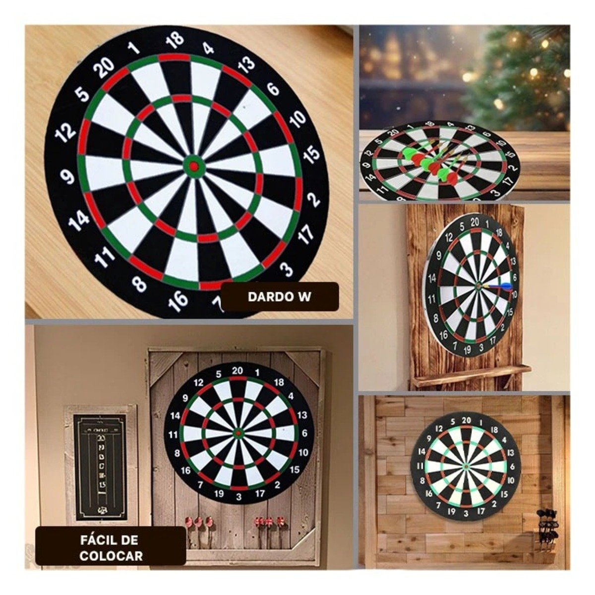 PACK4 BLANCO CIRCULAR CON PUAS DE MADERA PARA JUEGO DE PRECISION YREGALO STICKER - 2