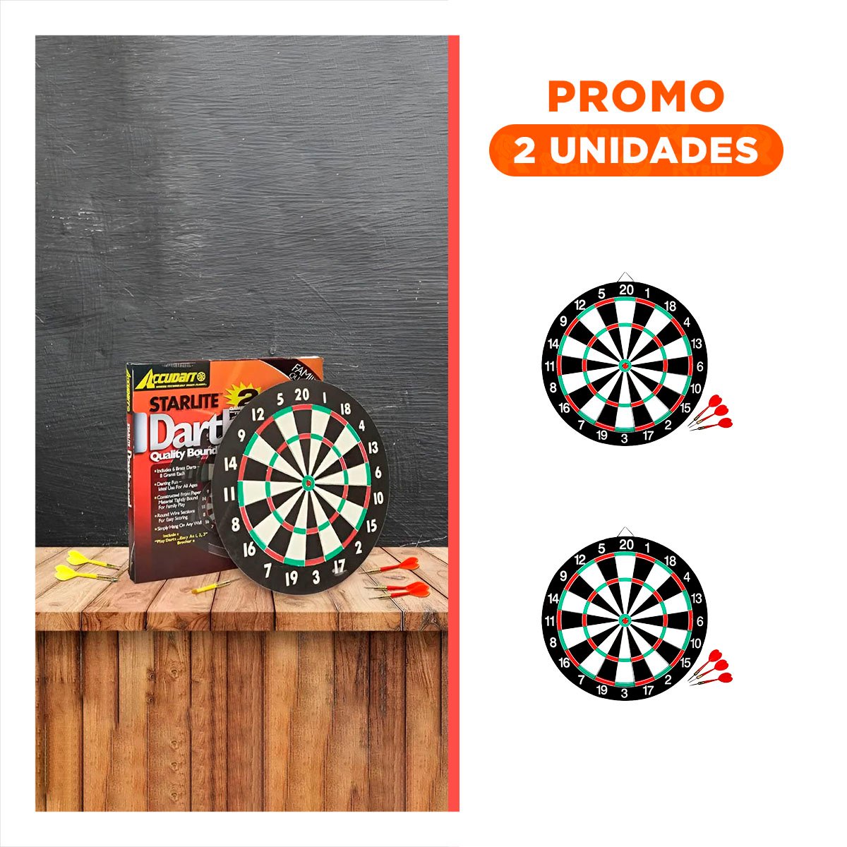 PACK2 BLANCO DE PRECISION CIRCULAR CON PUAS DE MADERA PARA USO LUDICO - 1