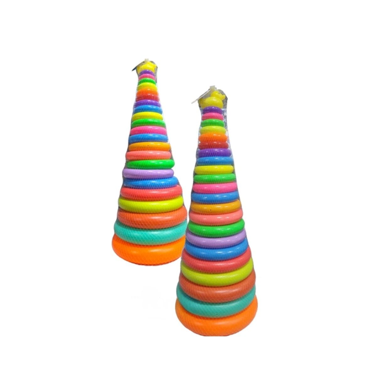 PACK4 SENSORIAL JUEGO DE ANILLOS APILABLES DE COLORES PARA INFANTES EN JUEGO YPAPEL REGALO - 3