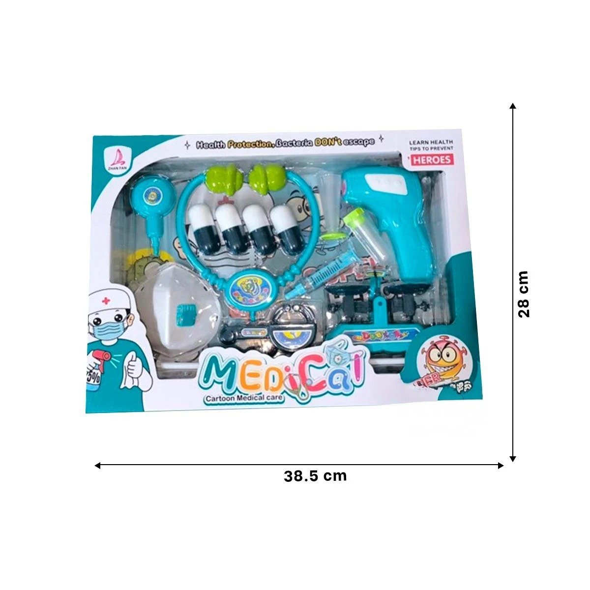 PACK2 JUEGO DE DOCTOR CON ACCESORIOS MEDICOS PARA JUEGO DIDACTICO EN HOGAR - 4