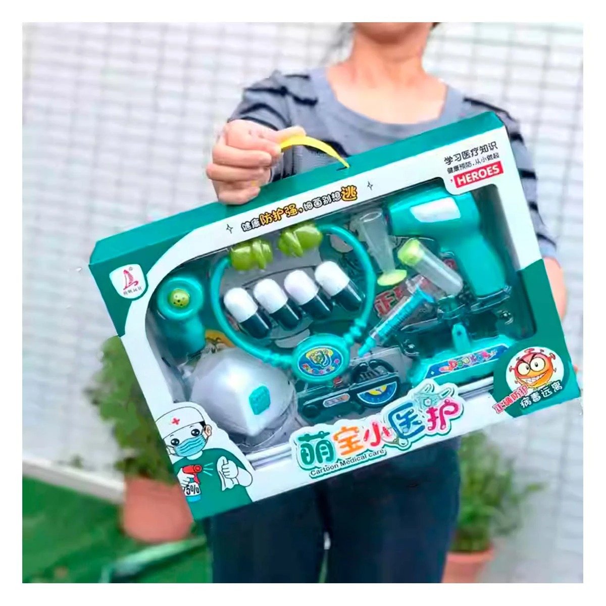 PACK2 JUEGO DE DOCTOR CON ACCESORIOS MEDICOS PARA JUEGO DIDACTICO EN HOGAR - 5