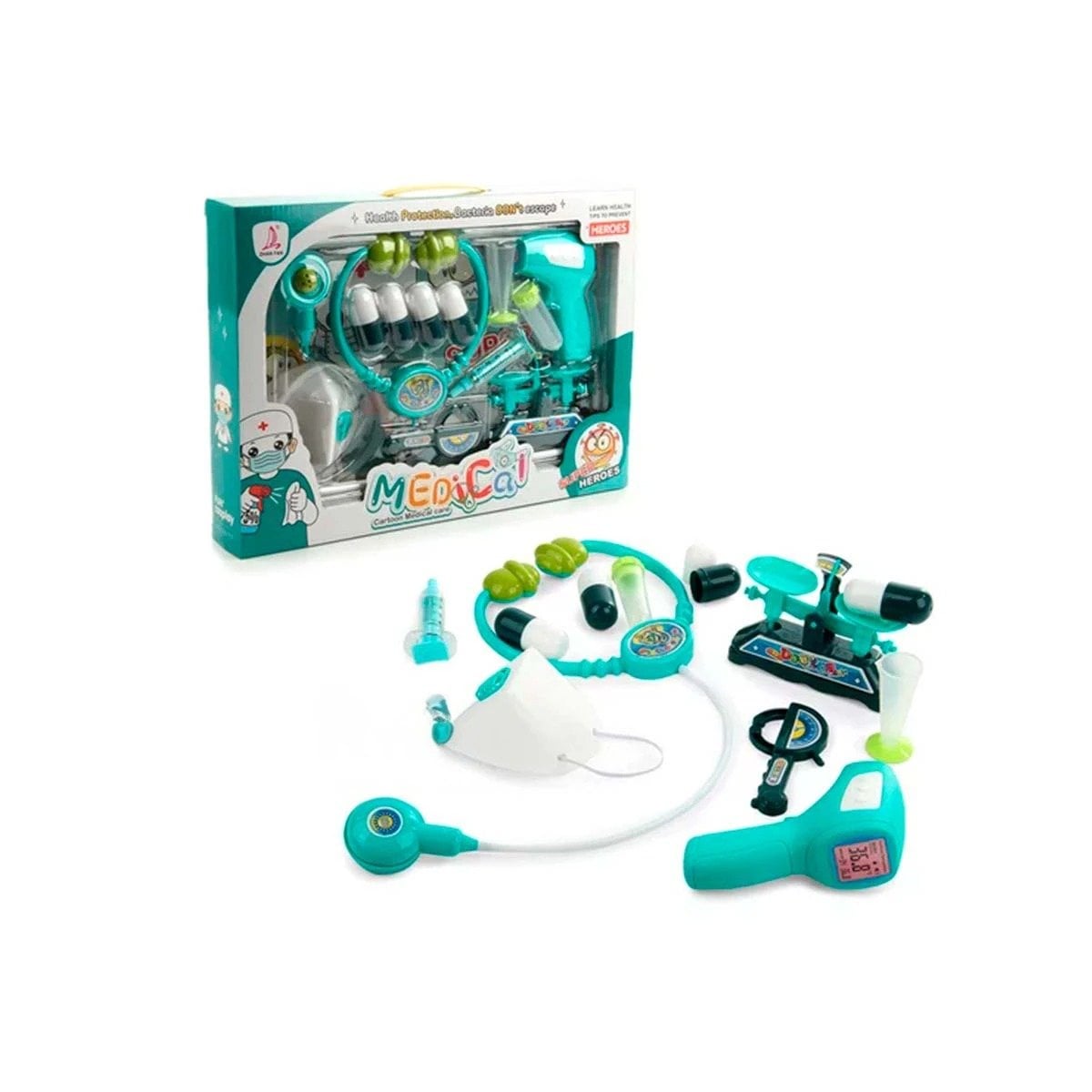 JUEGO DE DOCTOR CON ACCESORIOS MEDICOS PARA JUEGO DE ROL INFANTIL EN CASA YREGALO STICKER - 3