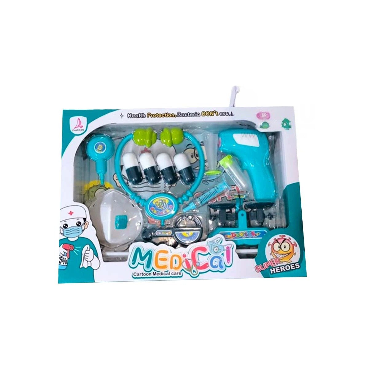 PACK2 EQUIPO DE DOCTOR CON ACCESORIOS MEDICOS PARA JUEGO DIDACTICO EN HOGAR YREGALO STICKER - 2