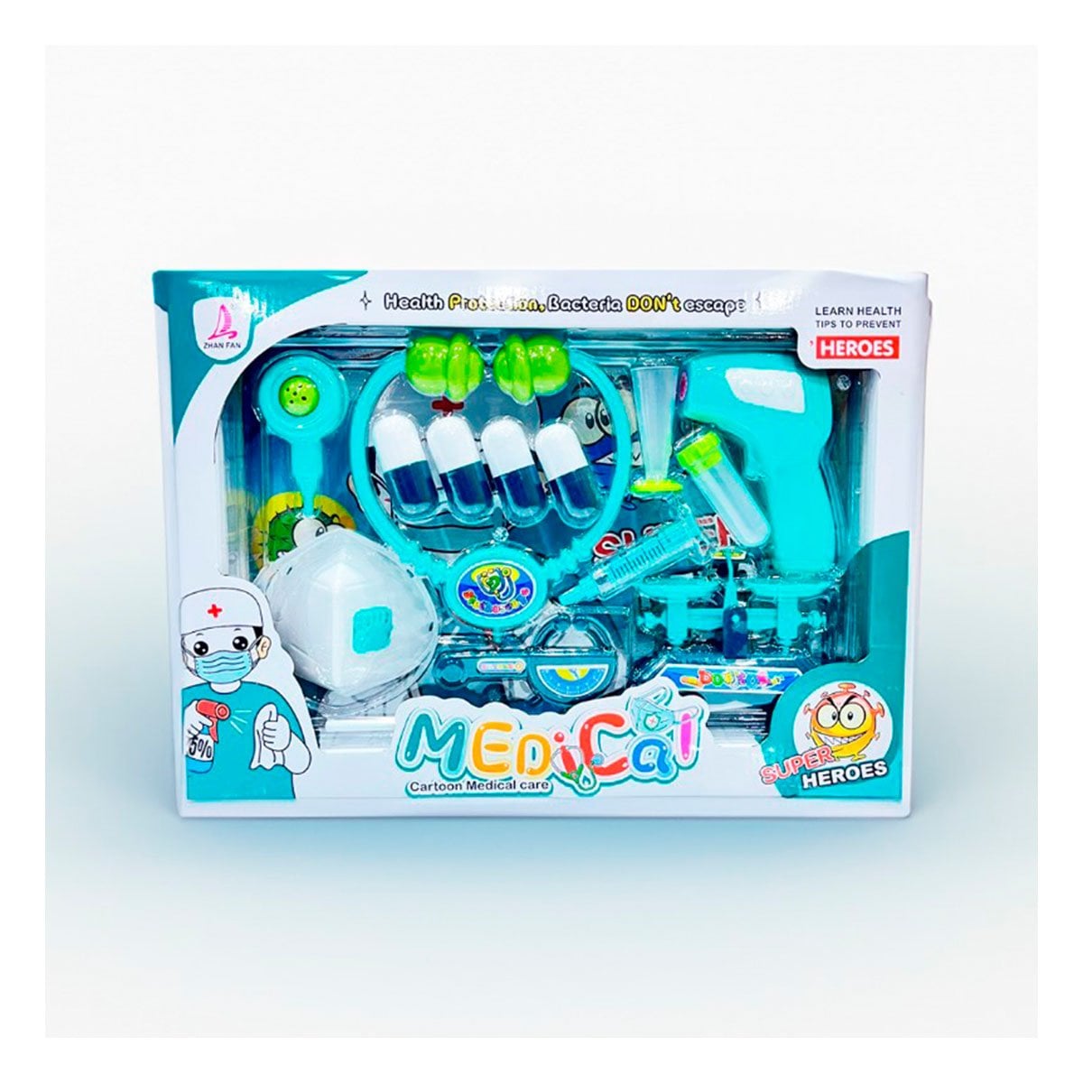 PACK2 EQUIPO DE DOCTOR CON ACCESORIOS MEDICOS PARA JUEGO DIDACTICO EN HOGAR YREGALO STICKER - 3