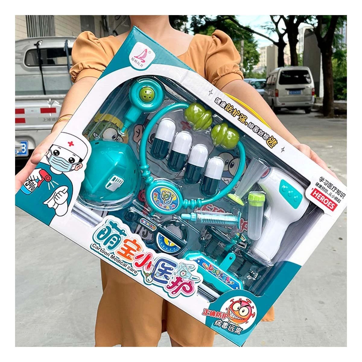 PACK12 KIT DE DOCTOR CON ACCESORIOS MEDICOS PARA JUEGO DE SIMULACION EN CASA - 3