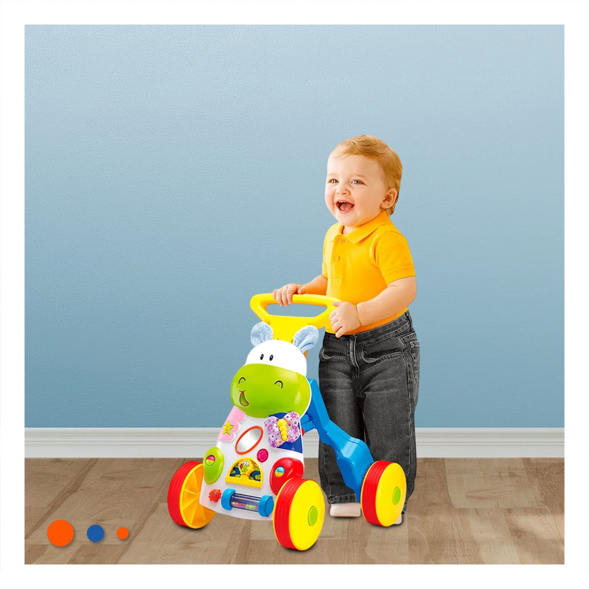 CARRITO DE APOYO 2 EN 1 HIPOPOTAMO PARA JUEGO ACTIVO YSTICKY - 3