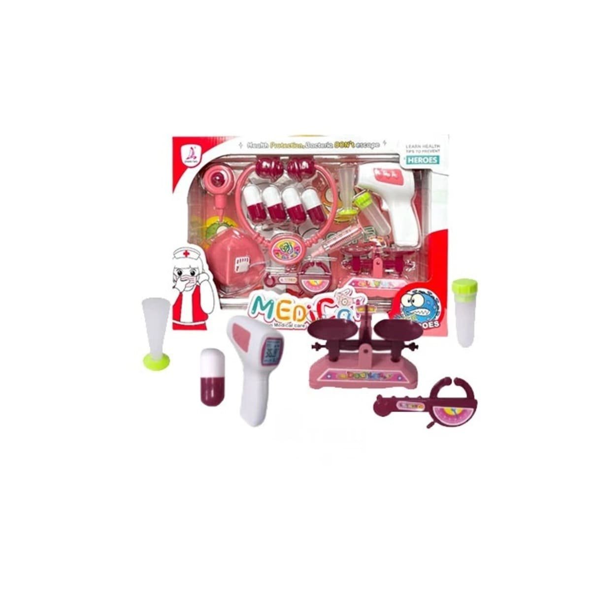 PACK6 SET MEDICO EDUCATIVO PARA JUEGO INFANTIL EN CASA YREGALO STICKER - 2