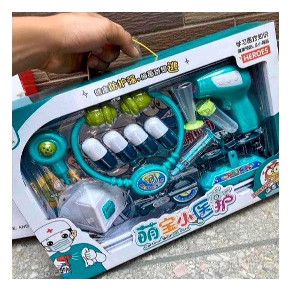 SET DE DOCTOR CON ACCESORIOS MEDICOS PARA JUEGO DE ROL INFANTIL EN CASA - 1