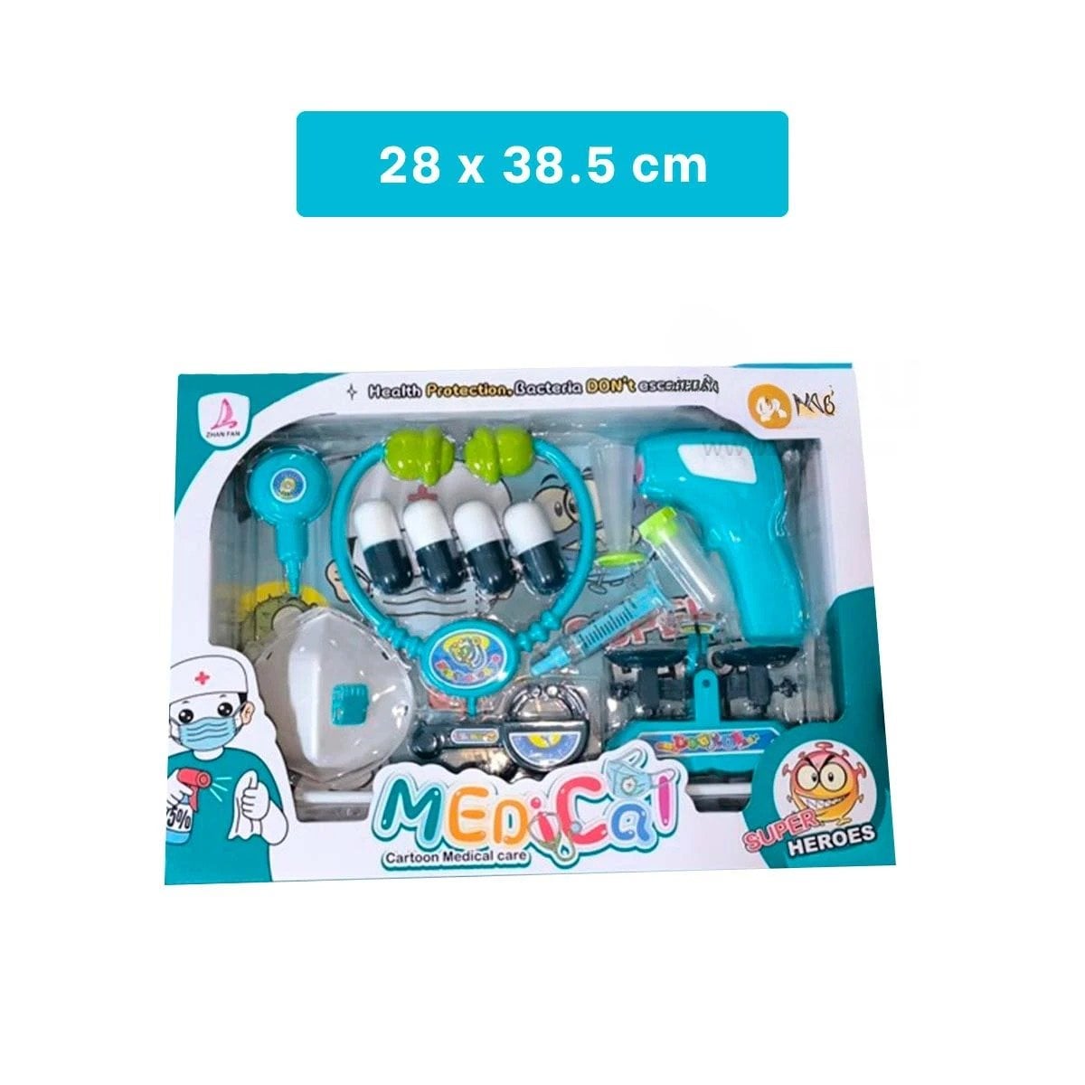SET DE DOCTOR CON ACCESORIOS MEDICOS PARA JUEGO DE ROL INFANTIL EN CASA - 4