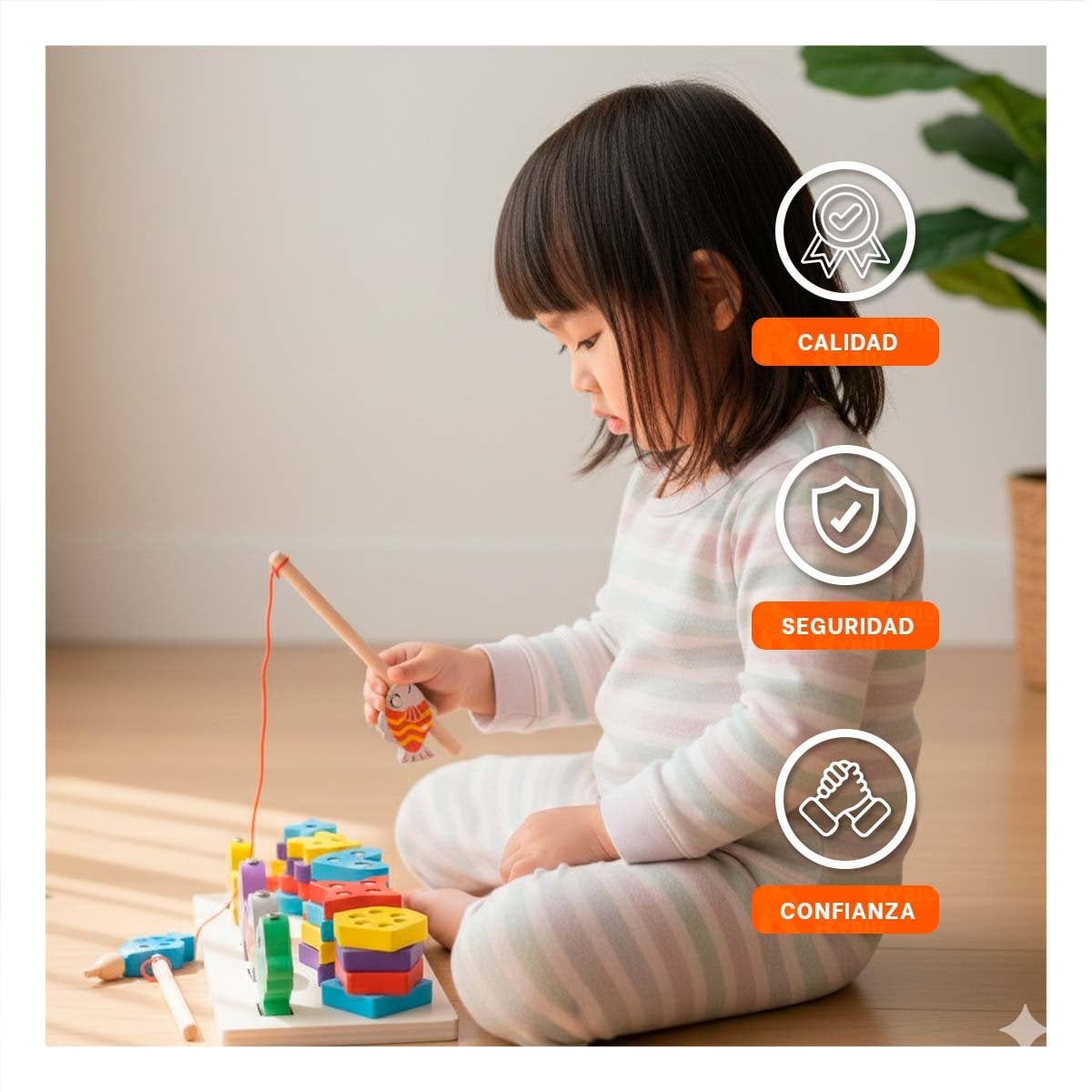 PACK2 JUEGO INTERACTIVO CON FIGURAS GEOMETRICAS Y PECES IMANTADOS EDUCATIVOS YREGALO STICKER - 5