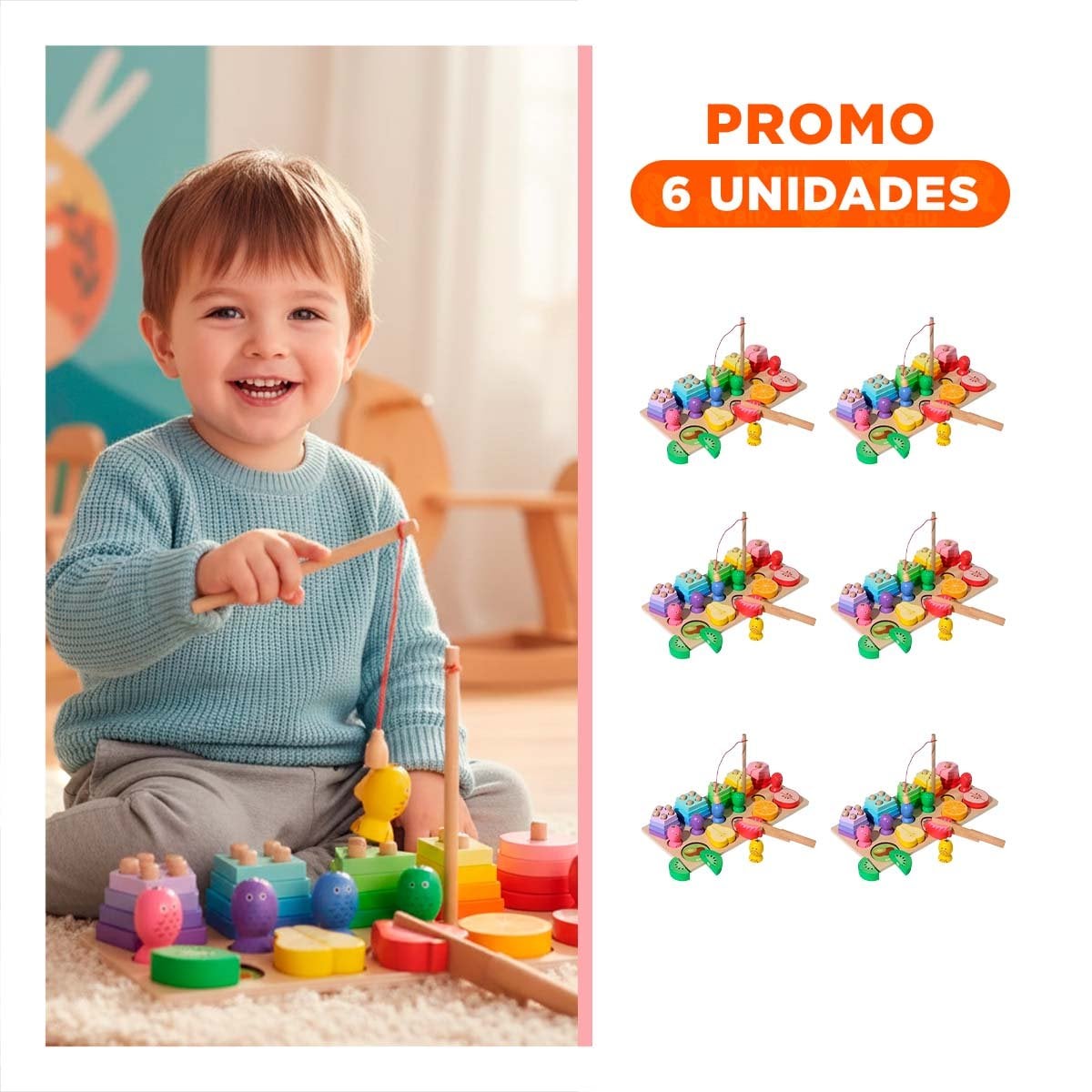 PACK6 CLASIFICACION MULTICOLOR CON FIGURAS GEOMETRICAS - 1